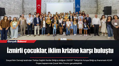 İzmirli çocuklar, iklim krizine karşı buluştu
