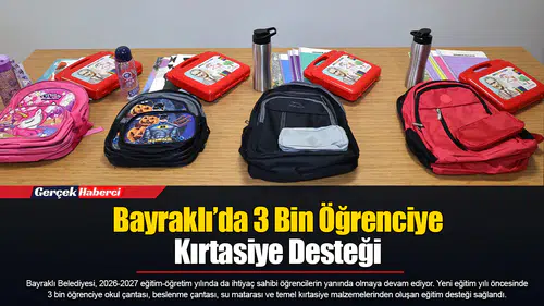 Bayraklı’da 3 Bin Öğrenciye Kırtasiye Desteği