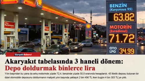 Akaryakıt tabelasında 3 haneli dönem: Depo doldurmak binlerce lira