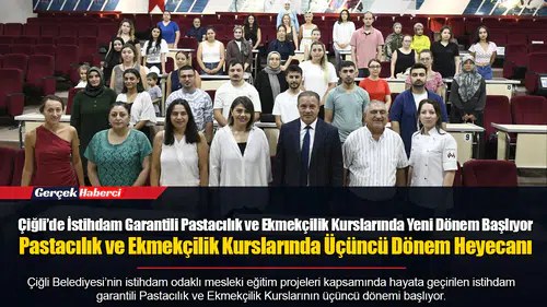 Çiğli’de İstihdam Garantili Pastacılık ve Ekmekçilik Kurslarında Yeni Dönem Başlıyor