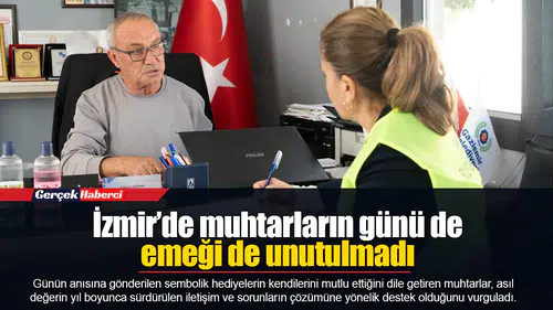 İzmir’de muhtarların günü de emeği de unutulmadı