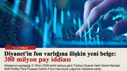Diyanet'in fon varlığına ilişkin yeni belge: 380 milyon pay iddiası