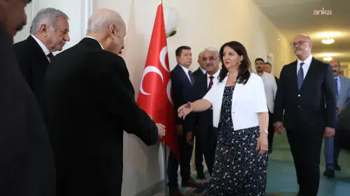 DEM Parti İmralı heyeti MHP lideri Bahçeli ile görüştü
