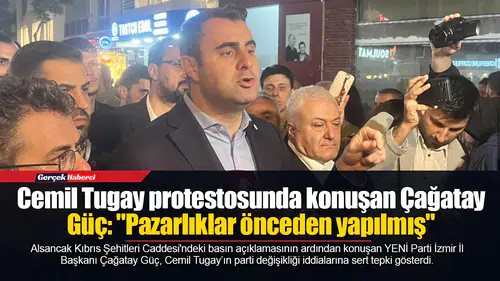 Cemil Tugay protestosunda konuşan Çağatay Güç: "Pazarlıklar önceden yapılmış"