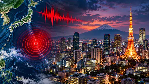 Japonya'da 470 kilometre derinlikte 7 büyüklüğünde deprem