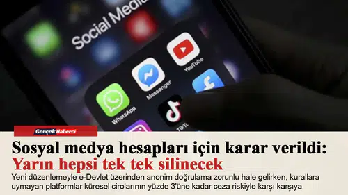 Sosyal medya hesapları için karar verildi: Yarın hepsi tek tek silinecek