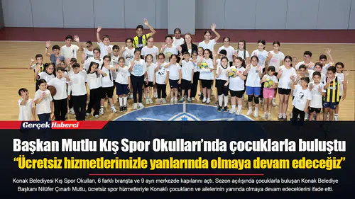 Başkan Mutlu Kış Spor Okulları’nda çocuklarla buluştu