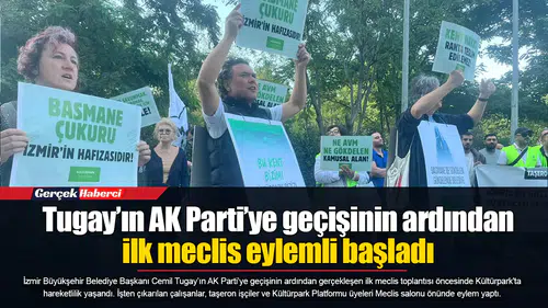 Tugay’ın AK Parti’ye geçişinin ardından ilk meclis eylemli başladı