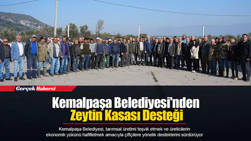 Kemalpaşa Belediyesi'nden Zeytin Kasası Desteği