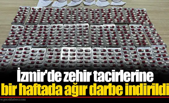 İzmir'deki bir haftalık asayiş uygulamalarında 40 kişi tutuklandı