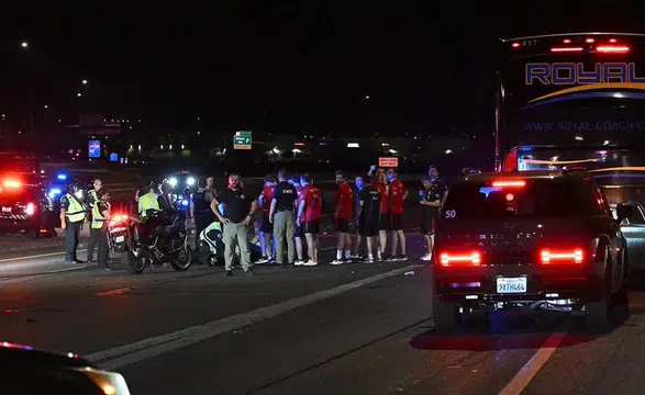 A Milli Takım'ın ABD'deki konvoyunda kaza: Bir polis yaralandı