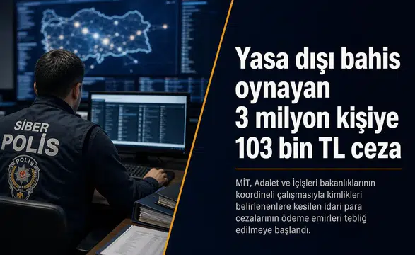 Yasa dışı bahis oynayan 3 milyon kişiye 103 bin TL ceza