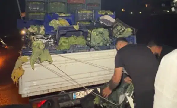 İzmir'de yola dökülen meyve ve sebzeler için vatandaşlar seferber oldu
