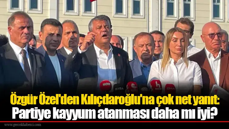 Özgür Özel'den Kılıçdaroğlu'na çok net yanıt: Partiye kayyum atanması daha mı iyi?