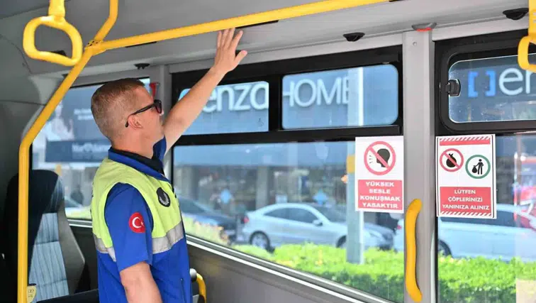 Manisa'da klima kullanmayan toplu taşıma şoförlerine 3 bin 706 TL ceza