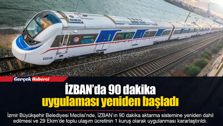 İZBAN’da 90 dakika uygulaması yeniden başladı