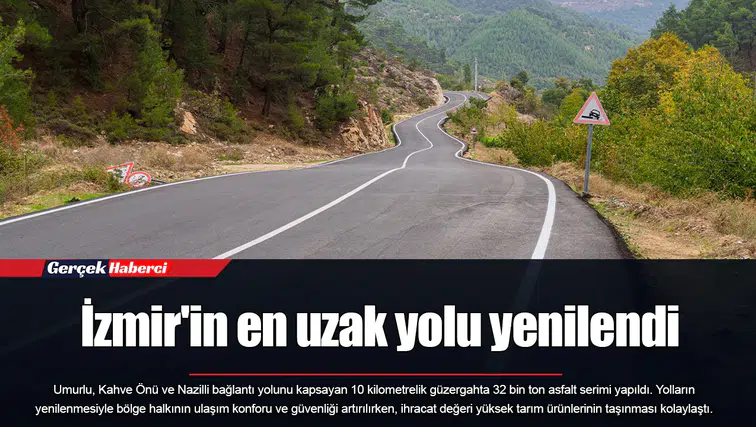 İzmir'in en uzak yolu yenilendi