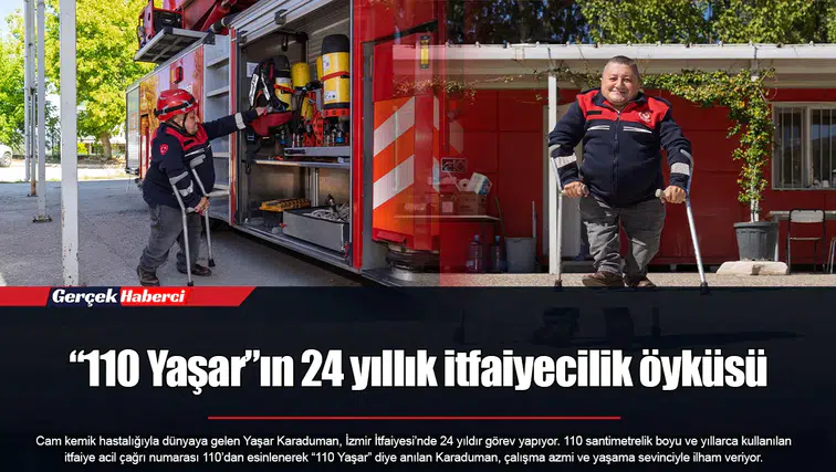 “110 Yaşar”ın 24 yıllık itfaiyecilik öyküsü