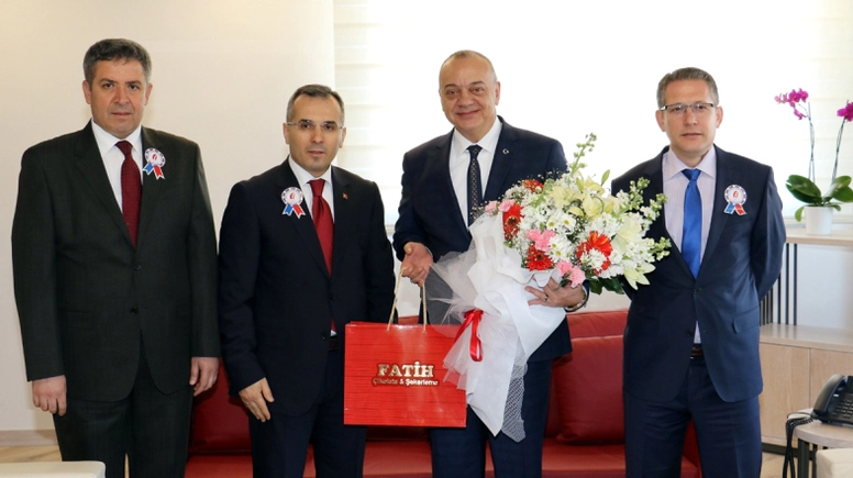BAŞKAN ERGÜN'E VERGİ DAİRESİNDEN ZİYARET