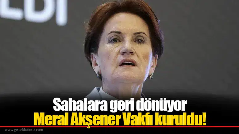 Meral Akşener vakıfla sahalara mı dönüyor? Resmi Gazete'de 5 milyon TL'lik kuruluş ilanı