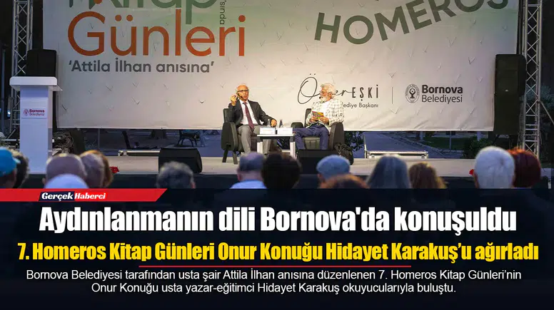 7. Homeros Kitap Günleri Onur Konuğu Hidayet Karakuş’u ağırladı