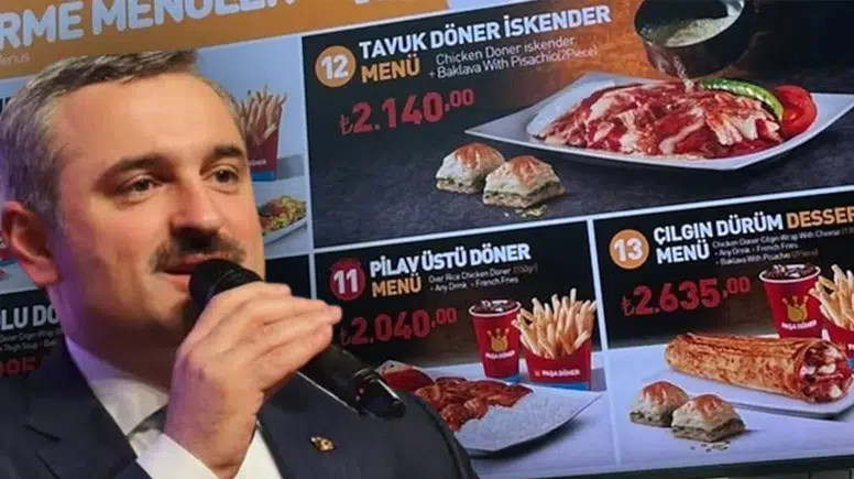 Şenocak’ın Paşa Döner’inde havalimanı menüsü 2995 liraya çıktı