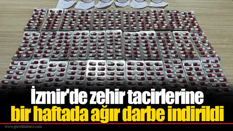 İzmir'deki bir haftalık asayiş uygulamalarında 40 kişi tutuklandı