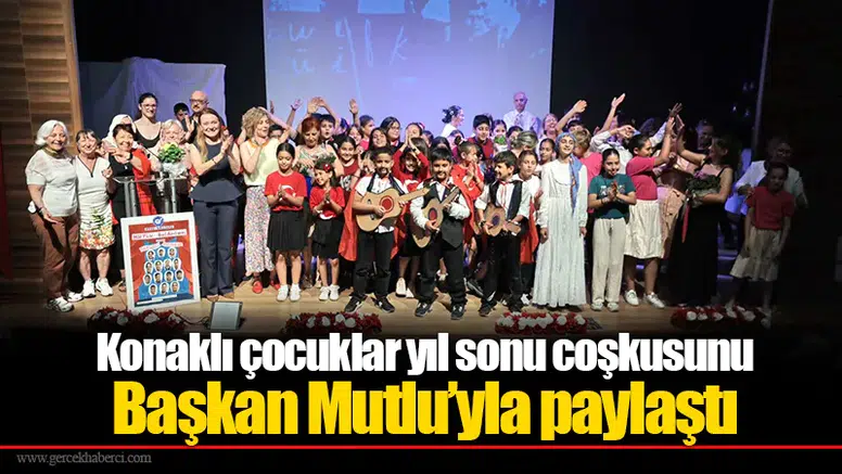 Konaklı çocuklar yıl sonu coşkusunu Başkan Mutlu’yla paylaştı