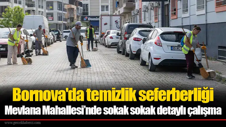 Bornova'da temizlik seferberliği: Mevlana Mahallesi’nde sokak sokak detaylı çalışma