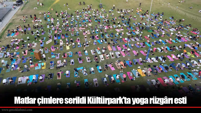 Matlar çimlere serildi Kültürpark'ta yoga rüzgârı esti