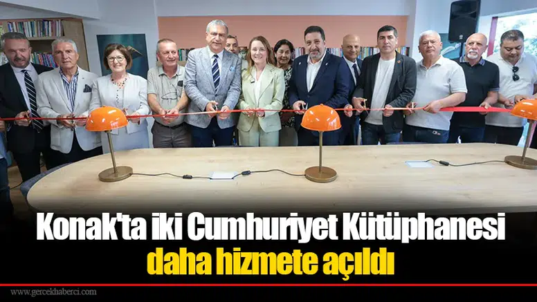 Konak'ta iki Cumhuriyet Kütüphanesi daha hizmete açıldı