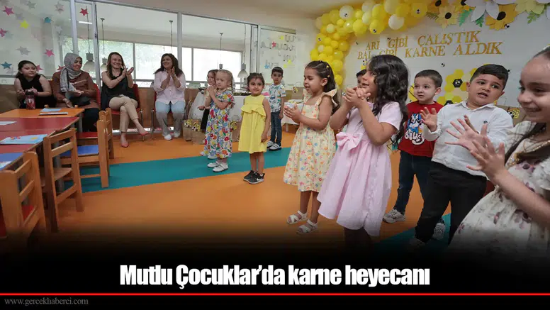 Mutlu Çocuklar’da karne heyecanı