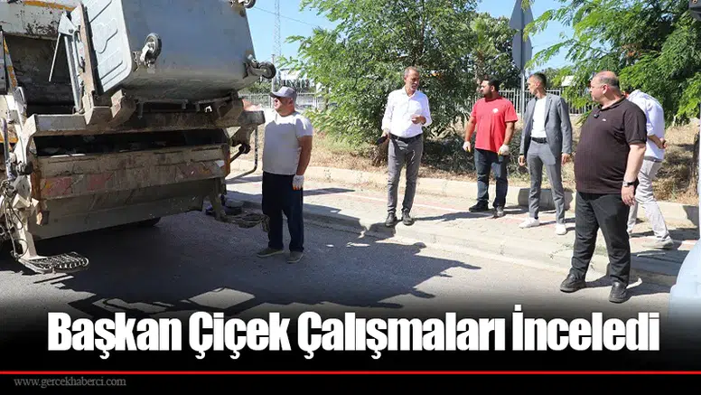 Başkan Çiçek Çalışmaları İnceledi