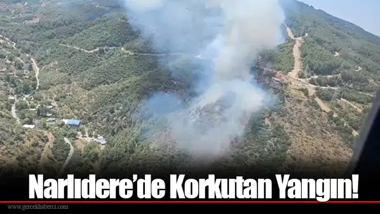 Narlıdere’de Korkutan Yangın!