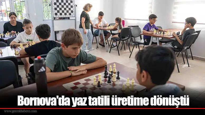 Bornova'da yaz tatili üretime dönüştü