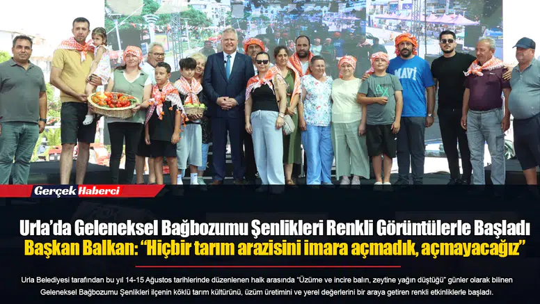 Urla’da Geleneksel Bağbozumu Şenlikleri Renkli Görüntülerle Başladı