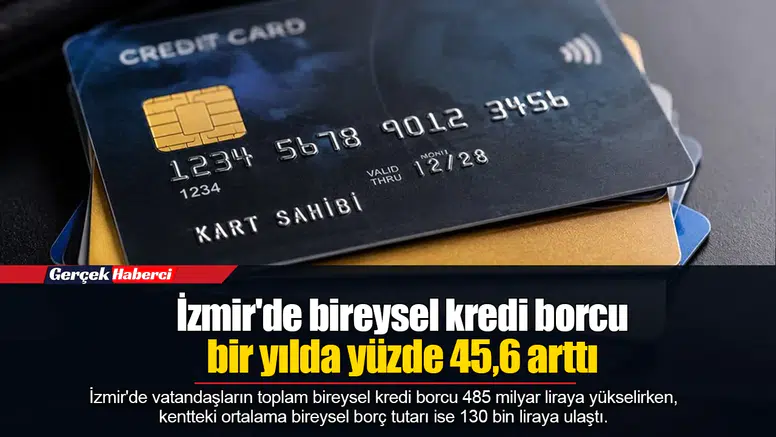 İzmir'de bireysel kredi borcu bir yılda yüzde 45,6 arttı