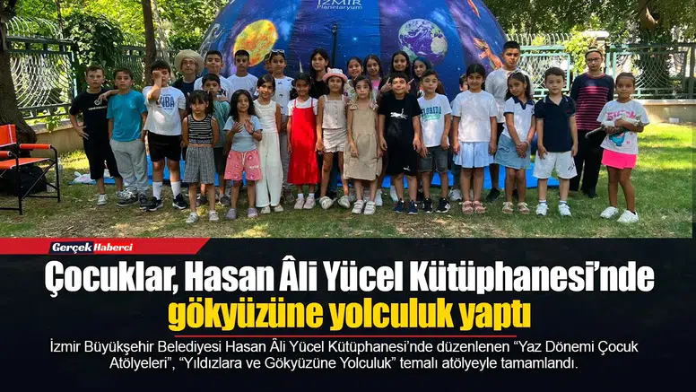 Çocuklar, Hasan Âli Yücel Kütüphanesi’nde gökyüzüne yolculuk yaptı