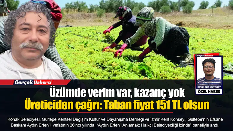Üzümde verim var, kazanç yok... Üreticiden çağrı: Taban fiyat 151 TL olsun