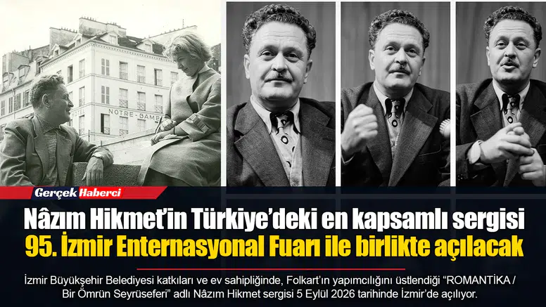 Nâzım Hikmet’in Türkiye’deki en kapsamlı sergisi 95. İzmir Enternasyonal Fuarı ile birlikte açılacak