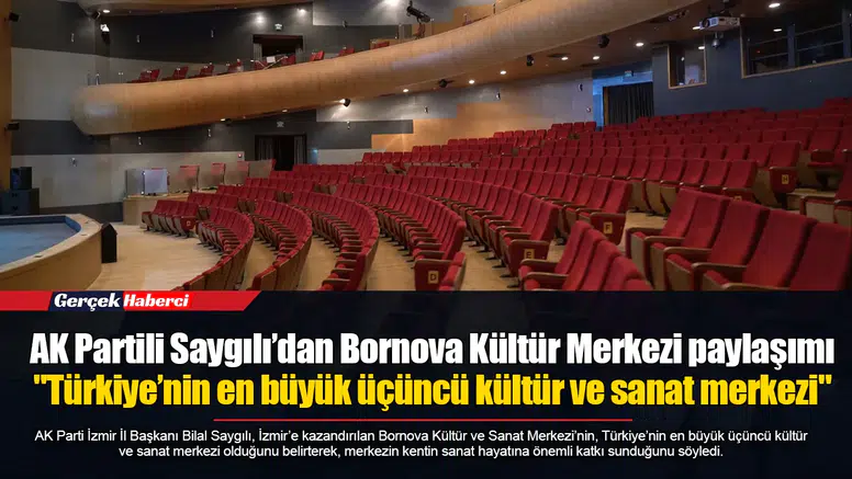 AK Partili Saygılı’dan Bornova Kültür Merkezi paylaşımı