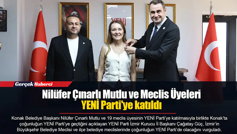Nilüfer Çınarlı Mutlu ve Meclis Üyeleri YENİ Parti'ye katıldı