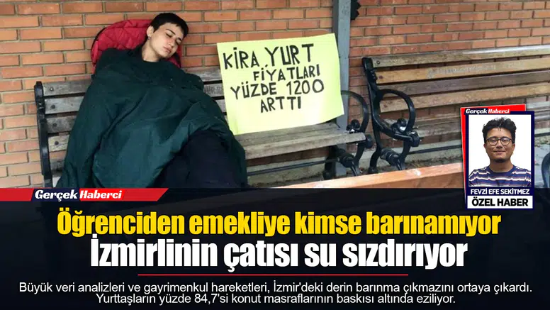 Öğrenciden emekliye kimse barınamıyor  İzmirlinin çatısı su sızdırıyor