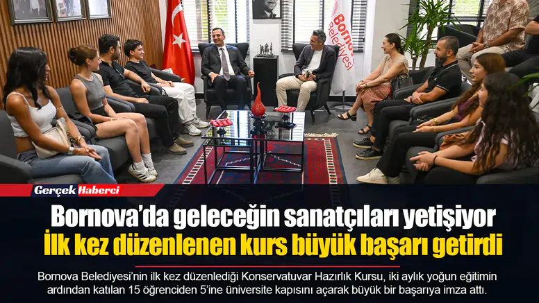 Bornova’da geleceğin sanatçıları yetişiyor...  İlk kez düzenlenen kurs büyük başarı getirdi