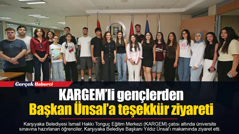 KARGEM’li gençlerden Başkan Ünsal’a teşekkür ziyareti