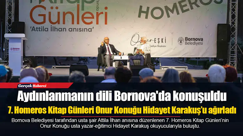 7. Homeros Kitap Günleri Onur Konuğu Hidayet Karakuş’u ağırladı