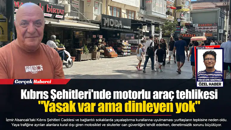 Kıbrıs Şehitleri'nde motorlu araç tehlikesi  "Yasak var ama dinleyen yok"
