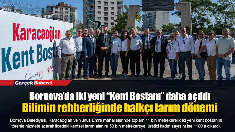 Bornova’da iki yeni “Kent Bostanı” daha açıldı