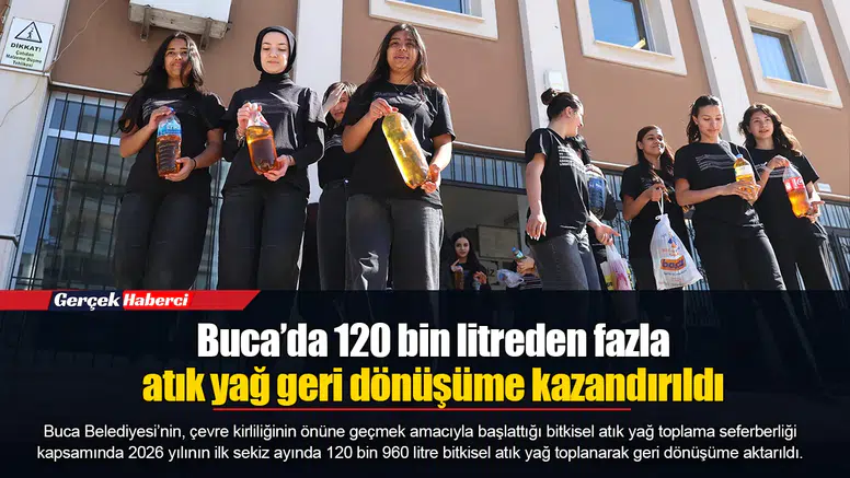 Buca’da 120 bin litreden fazla atık yağ geri dönüşüme kazandırıldı