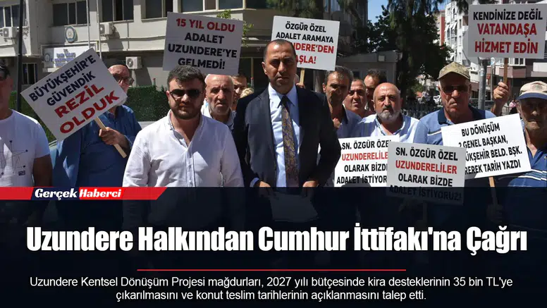 Uzundere Halkından Cumhur İttifakı'na Çağrı